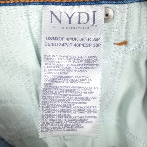 NYDJ Ami Ankle Skinny Jeans In Medium Wash Size 4 Petite (Short) - Picture 8 of 9
